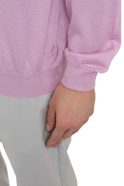 Shop The (alphabet) The (knit) - Cashmere-silk Blend Sweater In Pink