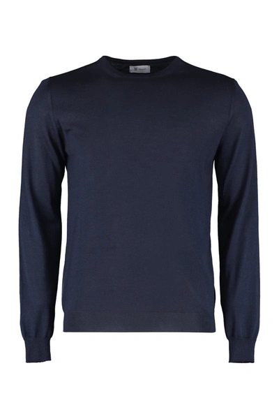 Shop The (alphabet) The (knit) - Crew-neck Cashmere Sweater In Blue