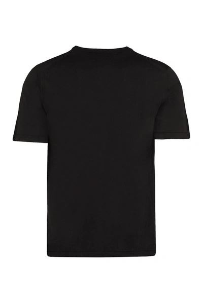 Shop The (alphabet) The (knit) - Cotton Knit T-shirt In Black