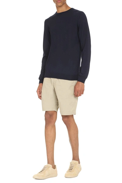 The (alphabet) Blue Wool And Cashmere Pullover For Men In Blue