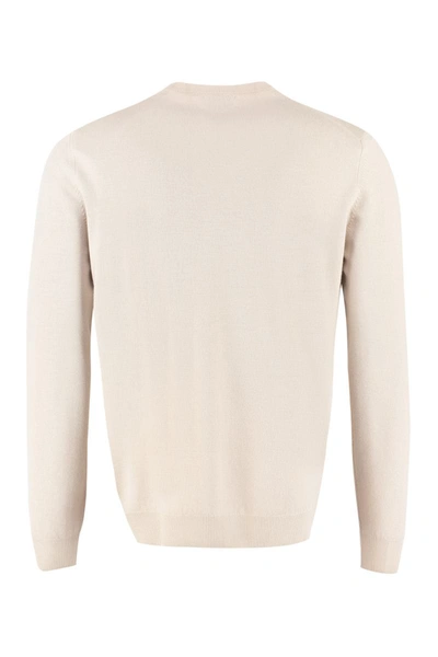 The (alphabet) Wool Jumper In Beige
