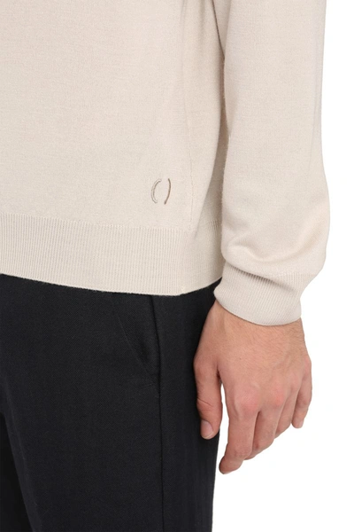 The (alphabet) Wool Jumper In Beige