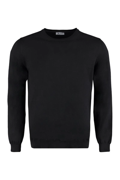 Shop The (alphabet) The (knit) - Fine-knit Sweater In Black