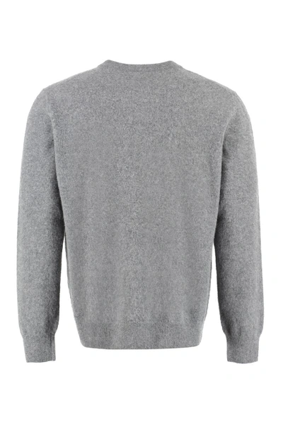 Shop The (alphabet) The (knit) - Wool And Cashmere Pullover In Grey