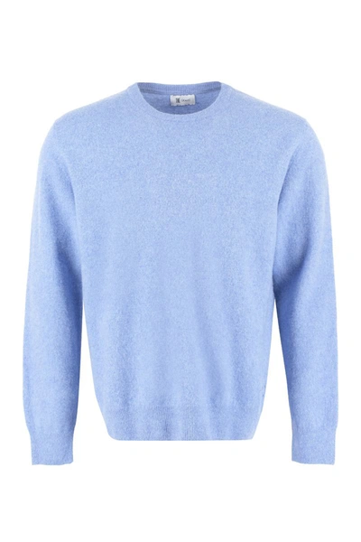 Shop The (alphabet) The (knit) - Wool And Cashmere Pullover In Blue