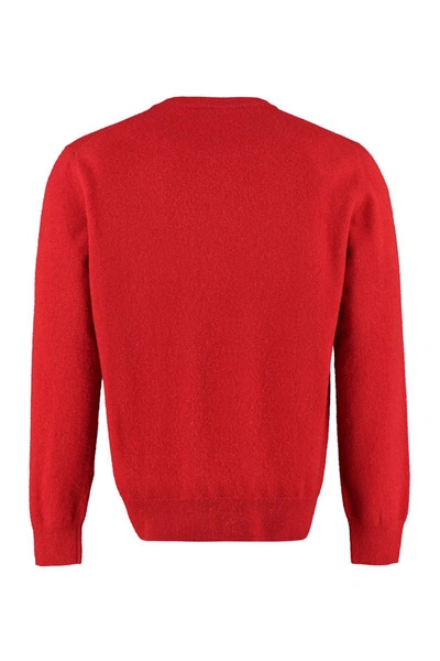 Shop The (alphabet) The (knit) - Wool And Cashmere Pullover In Red