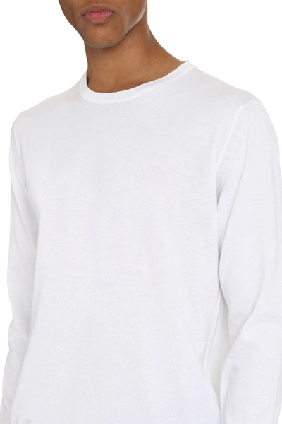 Shop The (alphabet) The (knit) - Fine-knit Sweater In White