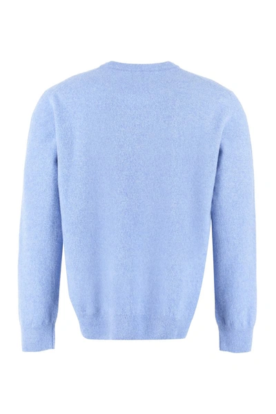 The (alphabet) Wool-blend Sweater In Blue