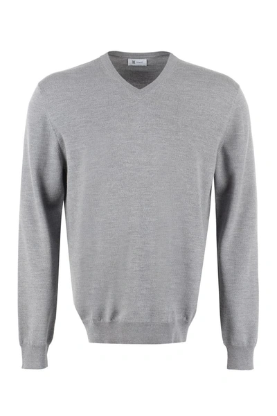 Shop The (alphabet) The (knit) - Wool Pullover In Grey