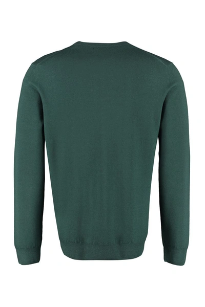 Shop The (alphabet) The (knit) - Wool Pullover In Green