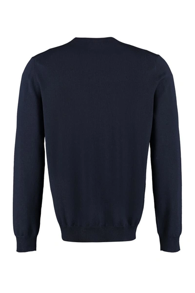 Shop The (alphabet) The (knit) - Wool Pullover In Blue