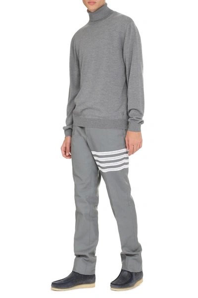 The (alphabet) The (knit) - Wool Turtleneck Sweater In Grey