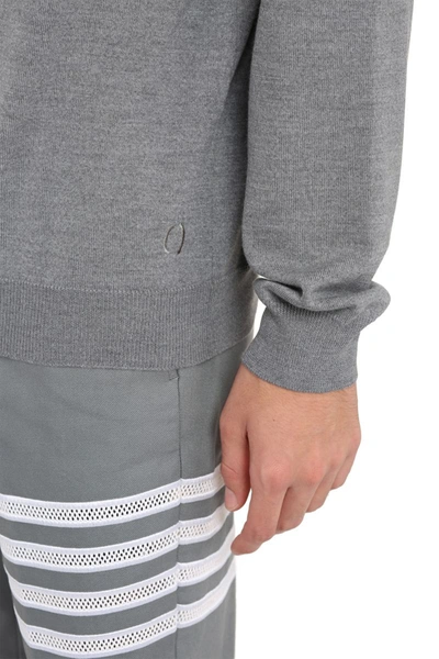 The (alphabet) The (knit) - Wool Turtleneck Sweater In Grey