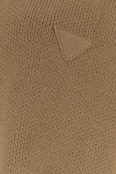 Prada Cardigan In Cashmere Biscotto  Donna