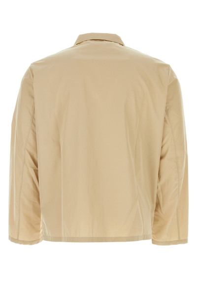 Prada Cotton Shirt With Short-pointed Collar And Three Pockets