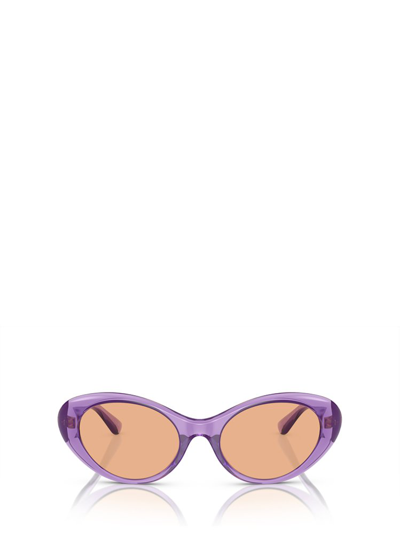 Shop Versace Eyewear Cat In Purple
