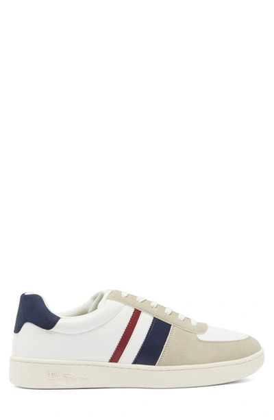 Shop Ben Sherman Hyde Sneaker In White/ Navy/ Red