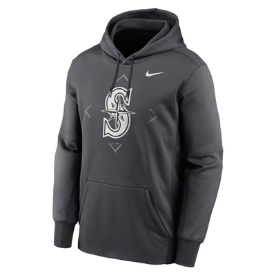 Shop Nike Anthracite Seattle Mariners Bracket Icon Performance Pullover Hoodie
