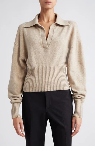 Shop Proenza Schouler Cashmere & Wool Sweater In Oatmeal