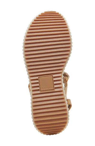 Shop Dolce Vita Debra Platform Sandal In Lt Natural Raffia