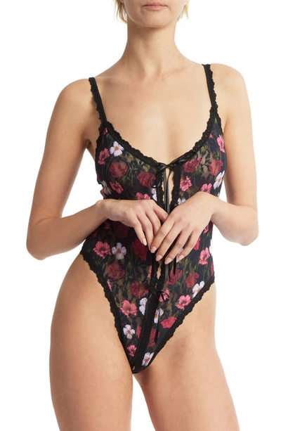 Shop Hanky Panky Floral Open Gusset Teddy In Am I Dreaming