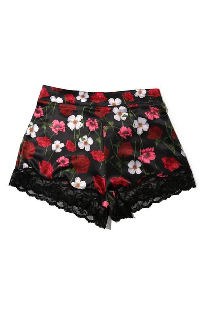 Shop Hanky Panky Lace Trim Satin Tap Shorts In Am I Dreaming