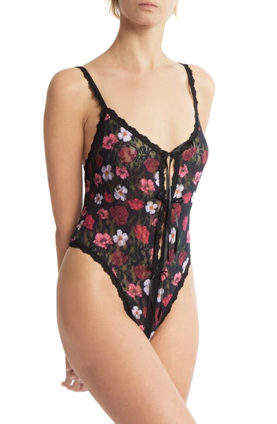 Shop Hanky Panky Floral Open Gusset Teddy In Am I Dreaming