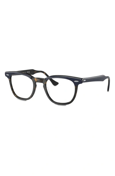 Shop Ray Ban Hawkeye 50mm Square Optical Glasses In Blue