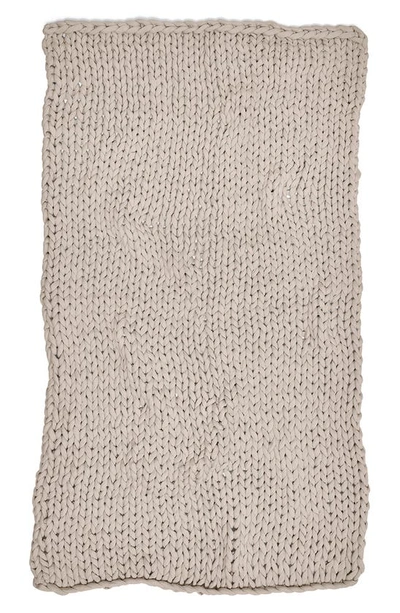 Bearaby Organic Cotton Weighted Knit Blanket In Driftwood