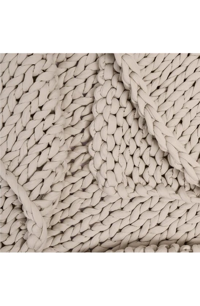 Shop Bearaby Organic Cotton Weighted Knit Blanket In Driftwood