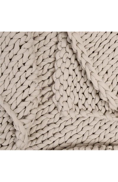 Bearaby Organic Cotton Weighted Knit Blanket In Driftwood