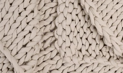 Bearaby Organic Cotton Weighted Knit Blanket In Driftwood