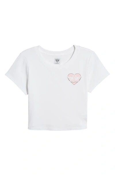 Shop Boys Lie Read Receipts Crop Logo Graphic T-shirt In White