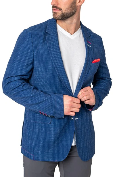 Maceoo Unconstructed Squared Blazer In Blue