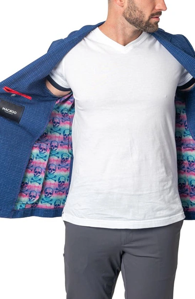 Maceoo Unconstructed Squared Blazer In Blue