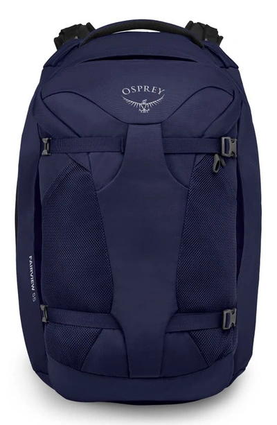 Shop Osprey Fairview 55-liter Travel Backpack In Winter Night Blue