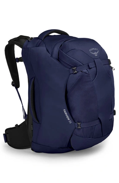 Shop Osprey Fairview 55-liter Travel Backpack In Winter Night Blue