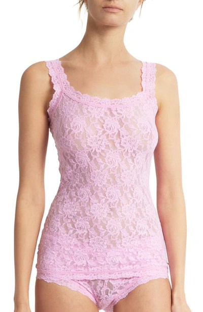 Shop Hanky Panky Lace Camisole In Cotton Candy Pink