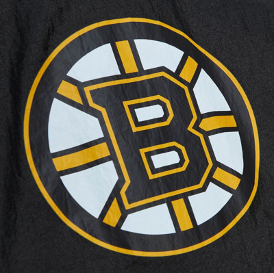Shop Mitchell & Ness Black Boston Bruins Team Og 2.0 Anorak Half-zip Windbreaker Jacket
