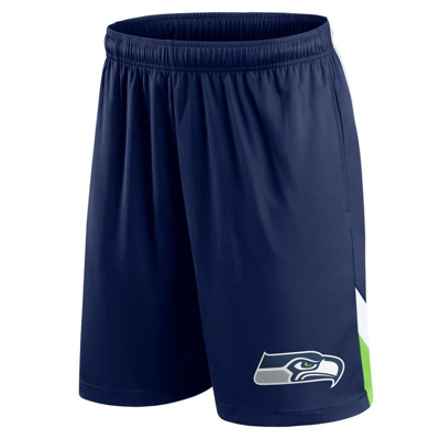 Shop Fanatics Branded Navy Seattle Seahawks Interlock Shorts
