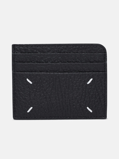 Shop Maison Margiela Leather Card-holder In Black