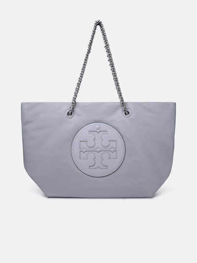 Shop Tory Burch 'ella' Grey Recycled Nylon Shopping Bag