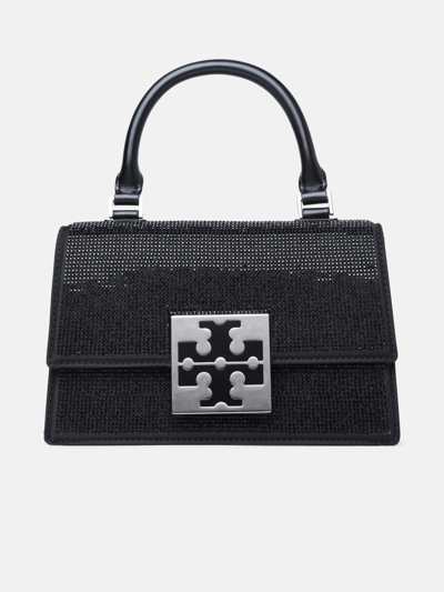 Shop Tory Burch 'bon Bon' Recycled Nylon And Black Leather Mini Bag