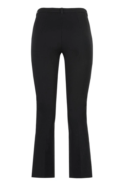 S Max Mara Cotton Blend Trouser In Black