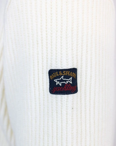 Shop Paul & Shark Sweater In White Milk