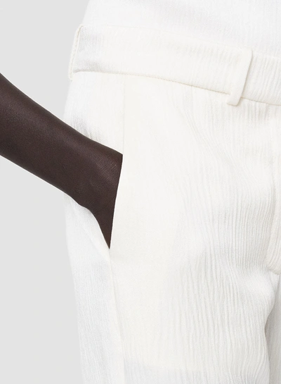 Shop Joseph Textured Viscose Morissey Trousers In White
