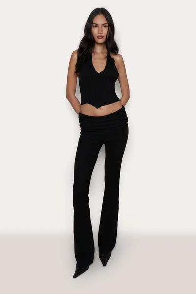 Shop Danielle Guizio Ny Alacant Knit Pant In Black