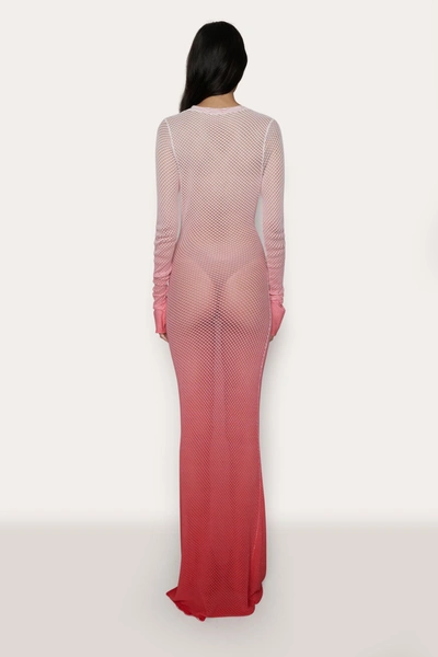 Danielle Guizio Ny Cayes Crochet Dress In Sweet Pink