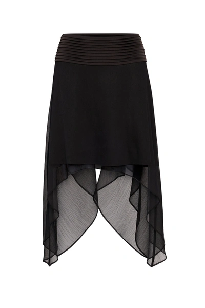 Shop Danielle Guizio Ny Pintuck Midi Skirt In Black