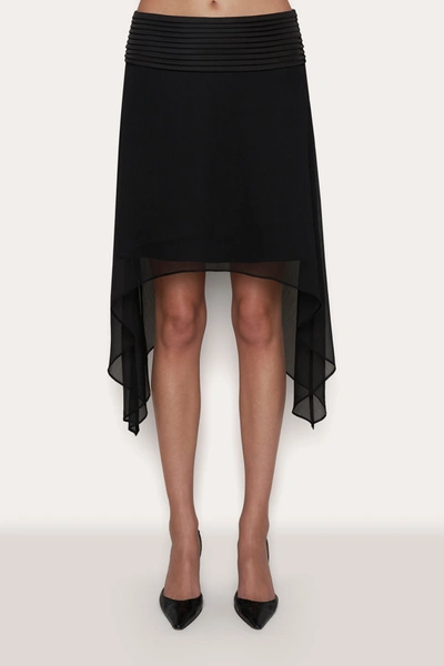 Shop Danielle Guizio Ny Pintuck Midi Skirt In Black